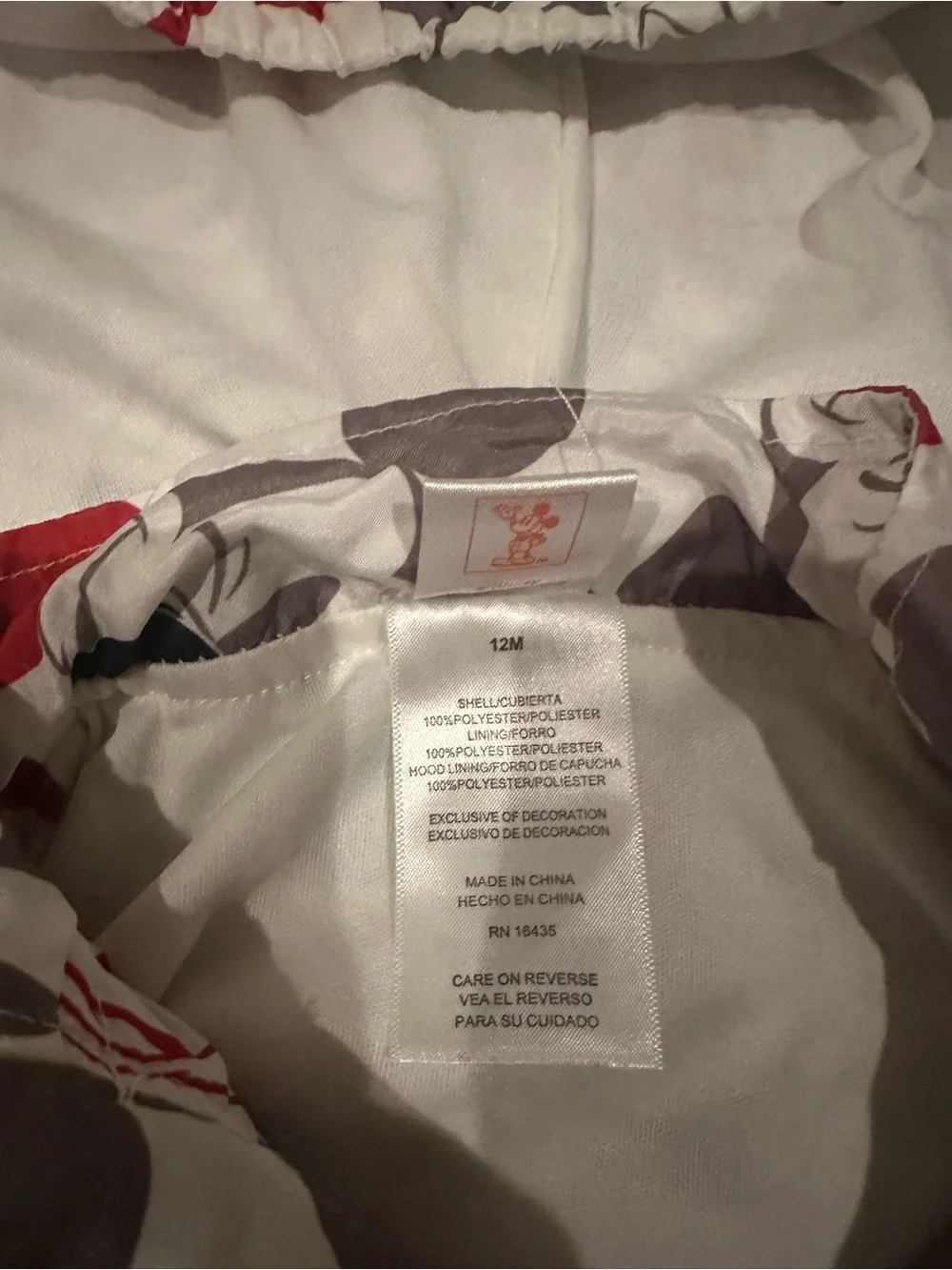 Disney lightweight hooded